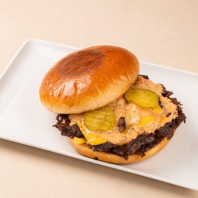 Quarter Pound (Single) Smack Burger.