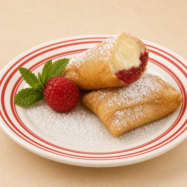 Fried Raspberry Cheesecake (2 pcs).