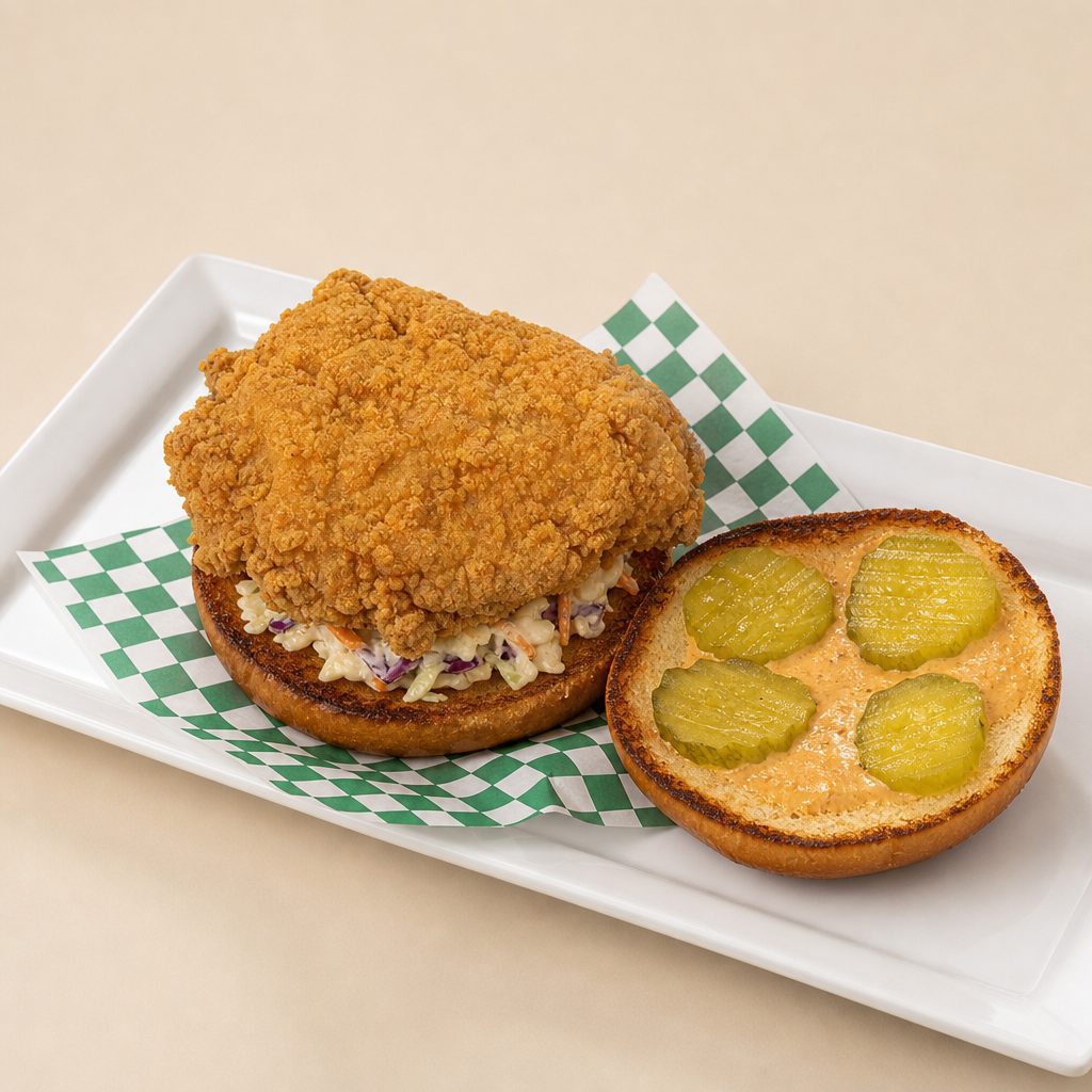 Cajun Catdaddy Sandwich.