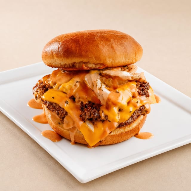 Double Quarter Pounder Smack Burger.